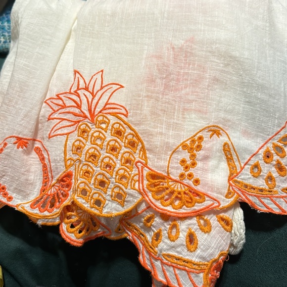 ✨ Anthropologie Flutter-Sleeve Square-Neck Mini Dress Sz M - Picture 8 of 9